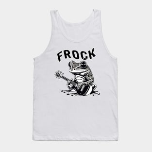 "FROCK" Rocker frog funny animal Tank Top